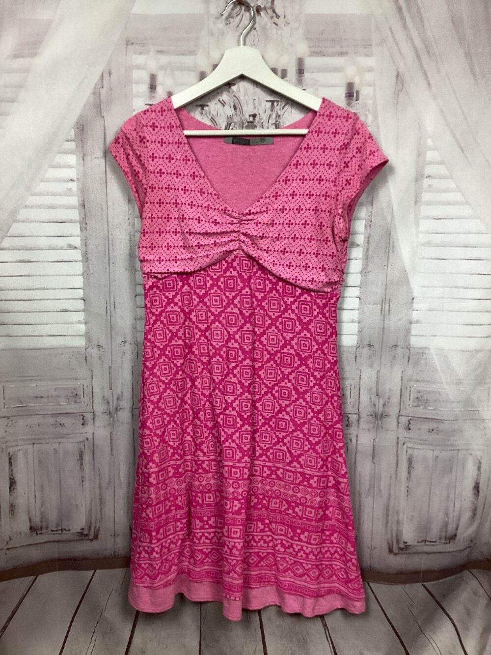 Athleta Pink Cap Sleeve Midi Dress M